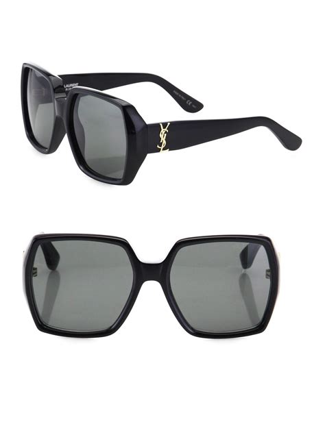 ysl black square sunglasses|ysl sunglasses price.